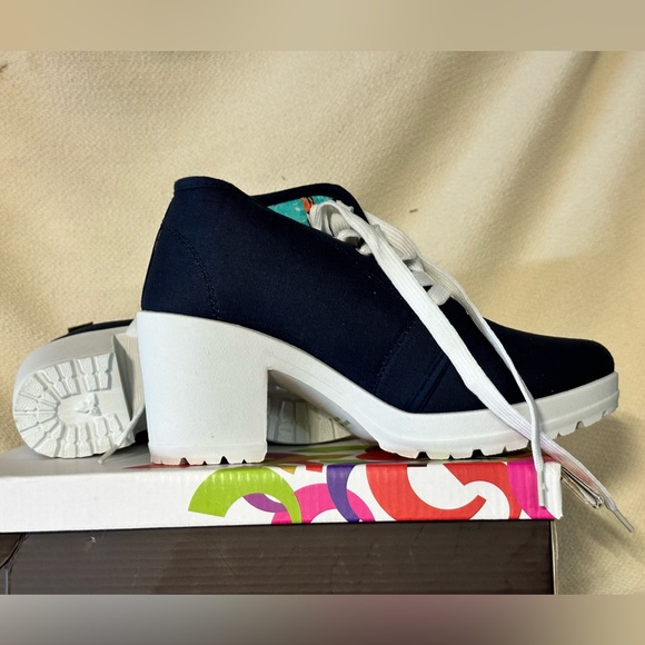 Refresh women’s chunky heal shows sz 7 nwt Navy - Picture 5 of 7